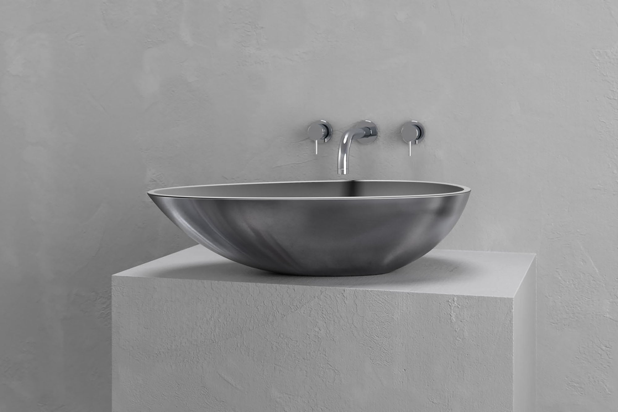 Egg Shaped Vessel Sink by VAST Studio - main product image for Resin Society
