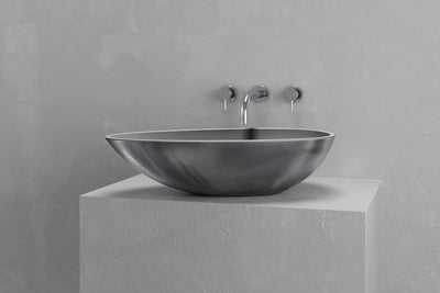 Egg Shaped Vessel Sink by VAST Studio - main product image for Resin Society