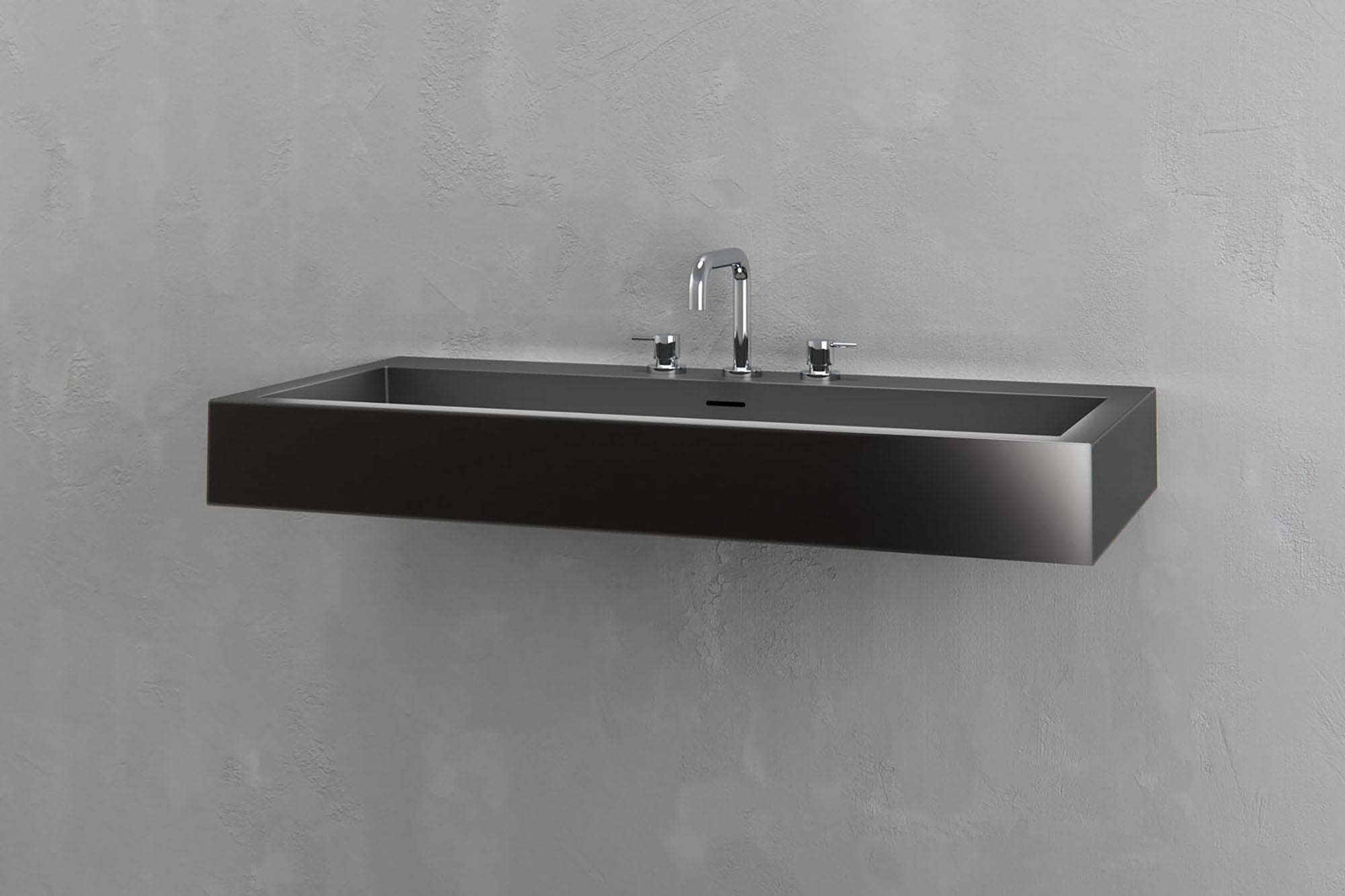 Wall Mounted Rectangular Bathroom Sink by VAST Studio - product image 2 for Resin Society