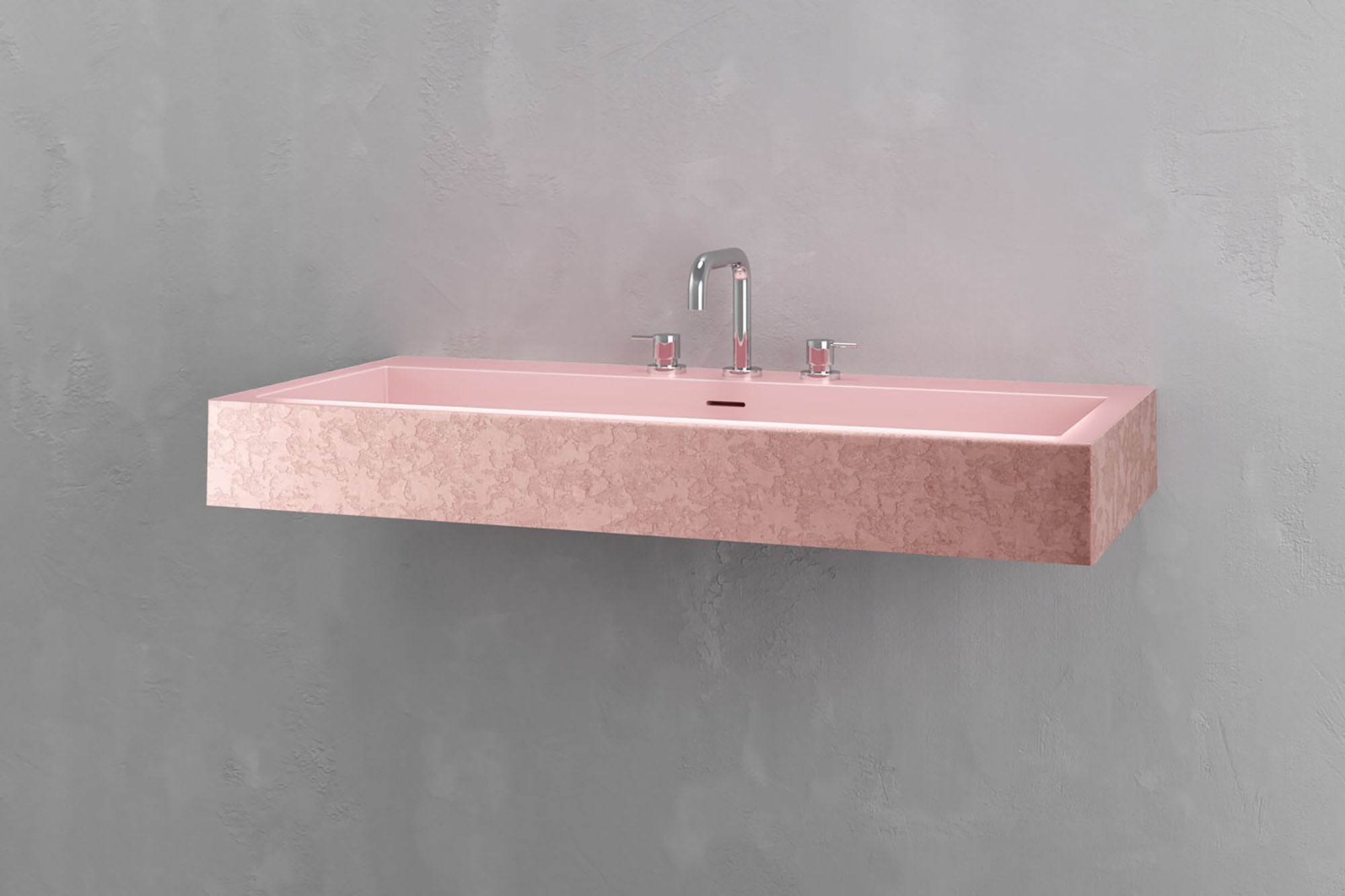 Wall Mounted Rectangular Bathroom Sink by VAST Studio - product image 3 for Resin Society