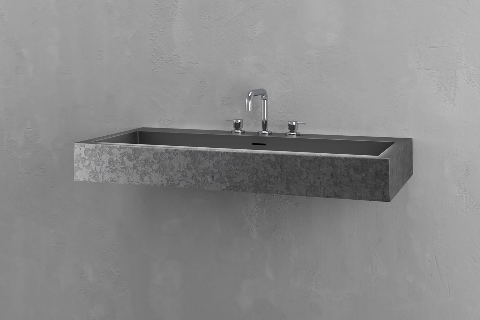 Wall Mounted Rectangular Bathroom Sink by VAST Studio - product image 9 for Resin Society