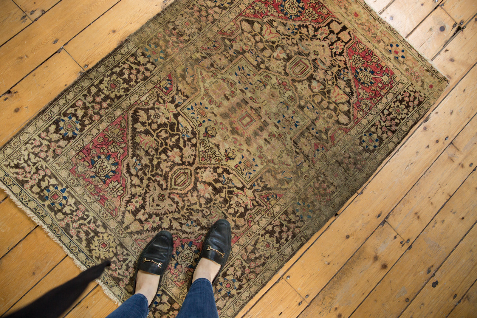 3x5 Antique Farahan Sarouk Rug by Old New House® - product image 2 for Resin Society