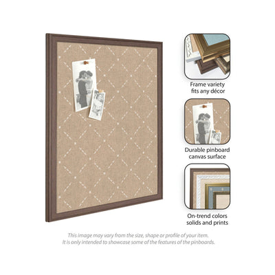 Pinboard Beige Lattice Pattern