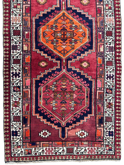 Vintage Persian Sarab Wool Runner Rug 3’4 x 10’7” by Rugistan - product image 4 for Resin Society