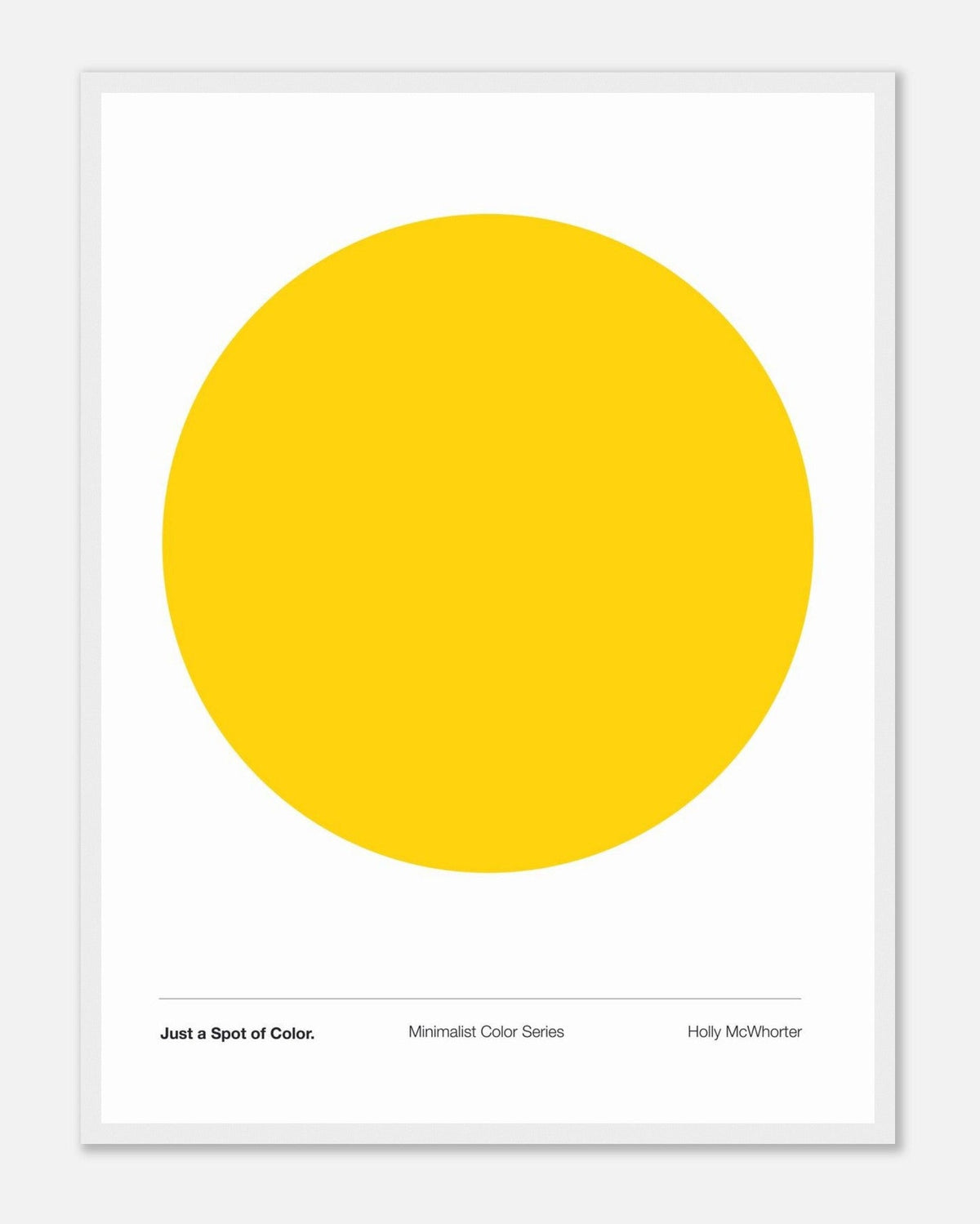 JUST A SPOT OF COLOR: SUN YELLOW Framed Art Print by Holly McWhorter Art: Paintings and Art Prints - product image 2 for Resin Society