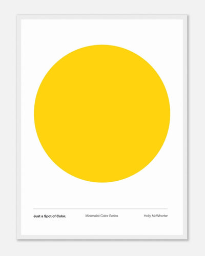 JUST A SPOT OF COLOR: SUN YELLOW Framed Art Print by Holly McWhorter by Holly McWhorter Art: Paintings and Art Prints - product image 2 for Resin Society
