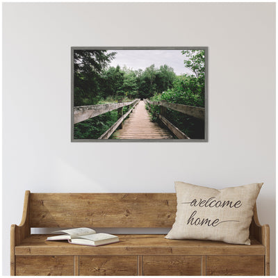 Sylvie Pathway to the Forest Landscape Framed Canvas by Patricia Hasz