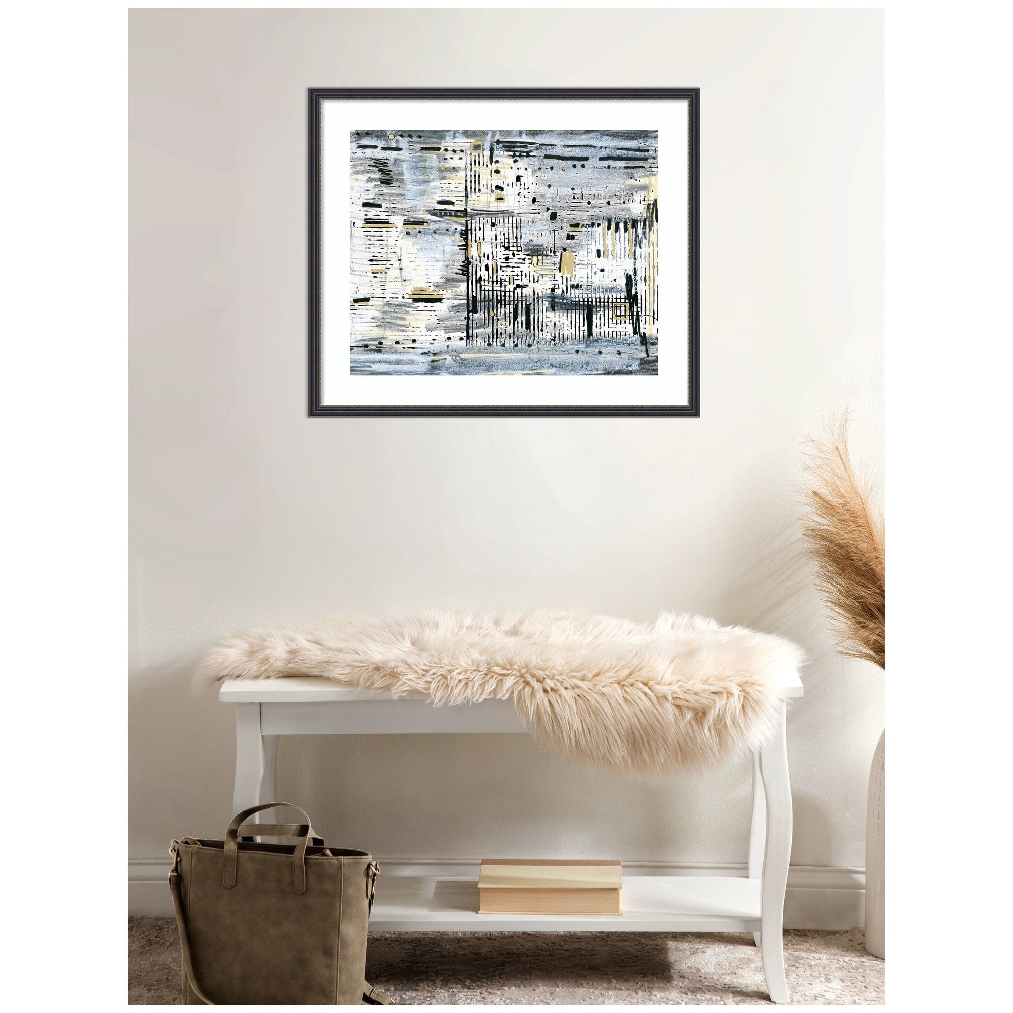 Framed Art Brooklyn Bridge Horizontal by Leah Nadeau