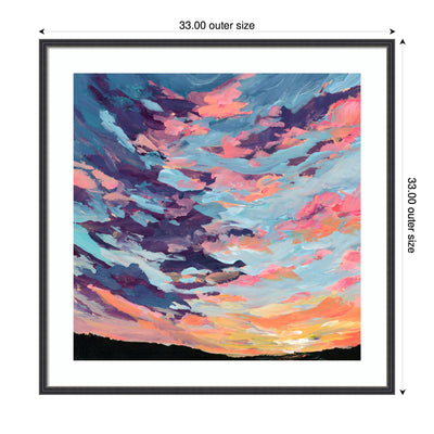 Framed Art Sunset Study by Emily Kenney
