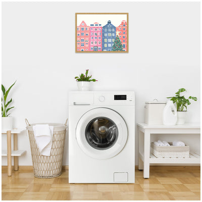 Sylvie Framed Canvas Festive Home by Teju Reval