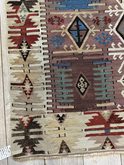 Reyhanli Anatolian 19th C Antique One Of A Kind Kilim Rug 5’ x 8’3” by Rugistan - product image 16 for Resin Society