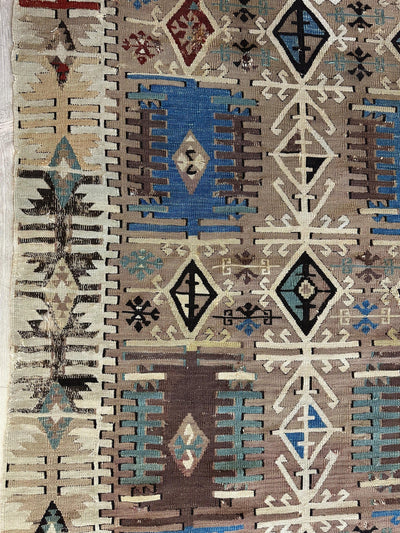 Reyhanli Anatolian 19th C Antique One Of A Kind Kilim Rug 5’ x 8’3” by Rugistan - product image 6 for Resin Society