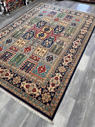 Hand-Knotted Afghani Bakhtiari Garden Rug by Rugistan - product image 4 for Resin Society