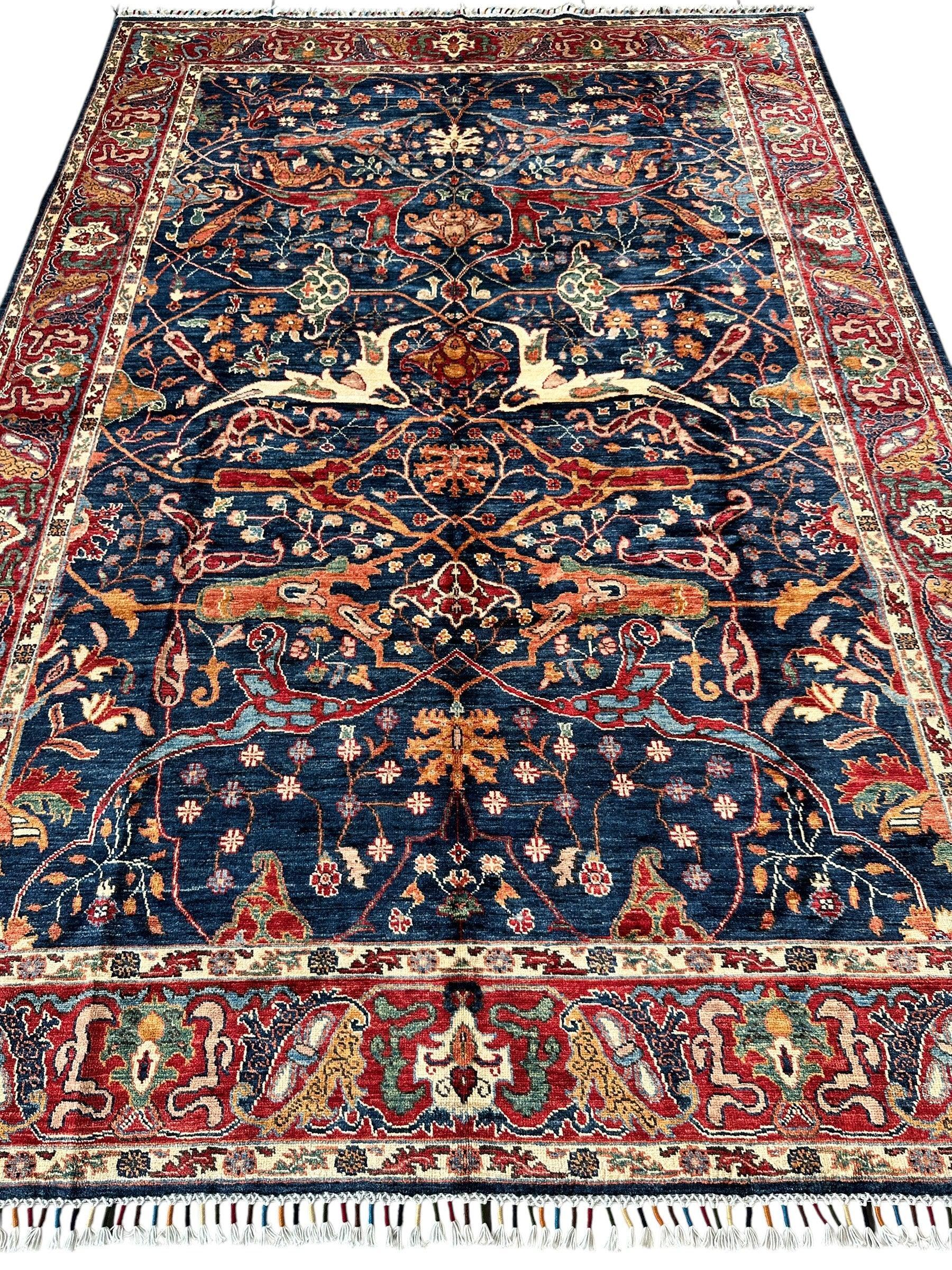 Hand-Knotted Afghani Bidjar Ghazni Wool Rug – 6'7" x 9'10" – Elegant by Rugistan - product image 3 for Resin Society