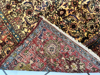 Hand-Knotted Persian Bidjar Herati Wool Runner – 4'11" x 13'2" – by Rugistan - product image 6 for Resin Society