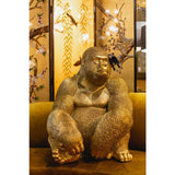 Deco Figurine Monkey Gorilla Side XL Gold 76cm by DEKOR - product image 6 for Resin Society