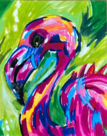 Pink Flamingo - Art Prints by Vichy's Art - Resin Society