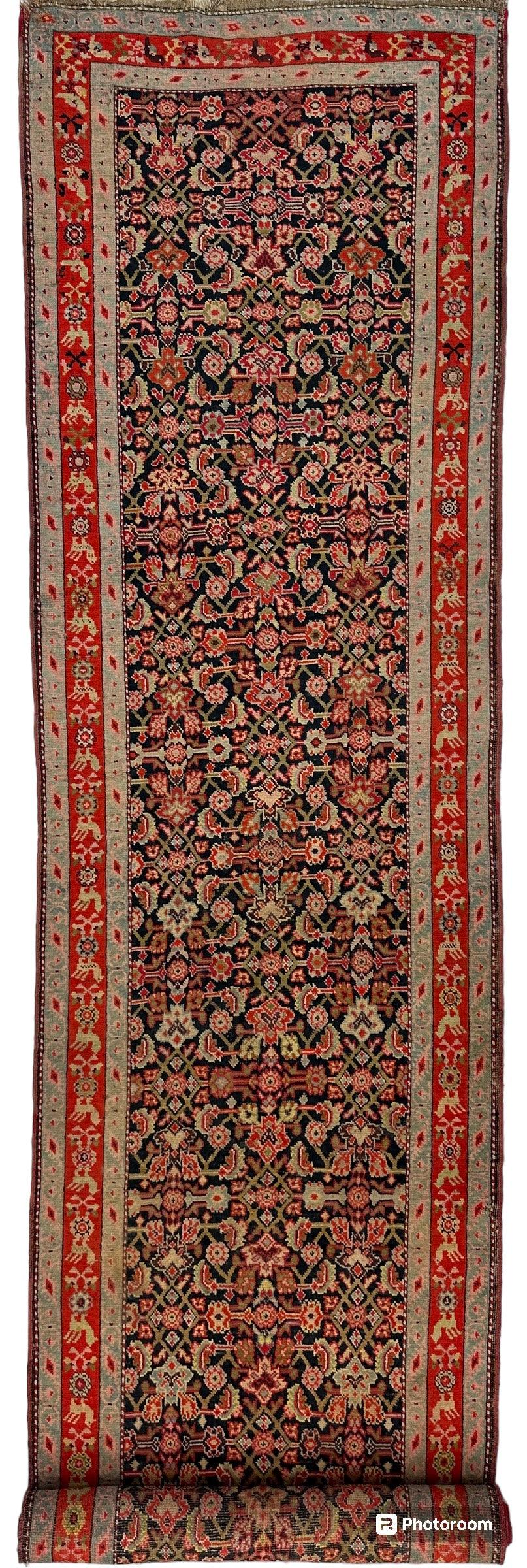3’4” x 17’ Karabkah Antique Caucasian Wool on Wool Runner by Rugistan - product image 2 for Resin Society