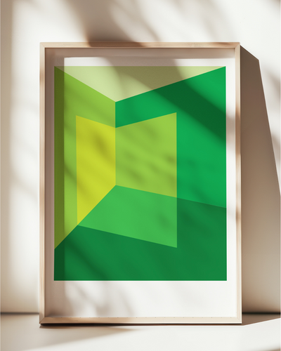 Light Corner: Greens - Fine Art Giclée Print by Holly McWhorter by Holly McWhorter Art: Paintings and Art Prints - main product image for Resin Society