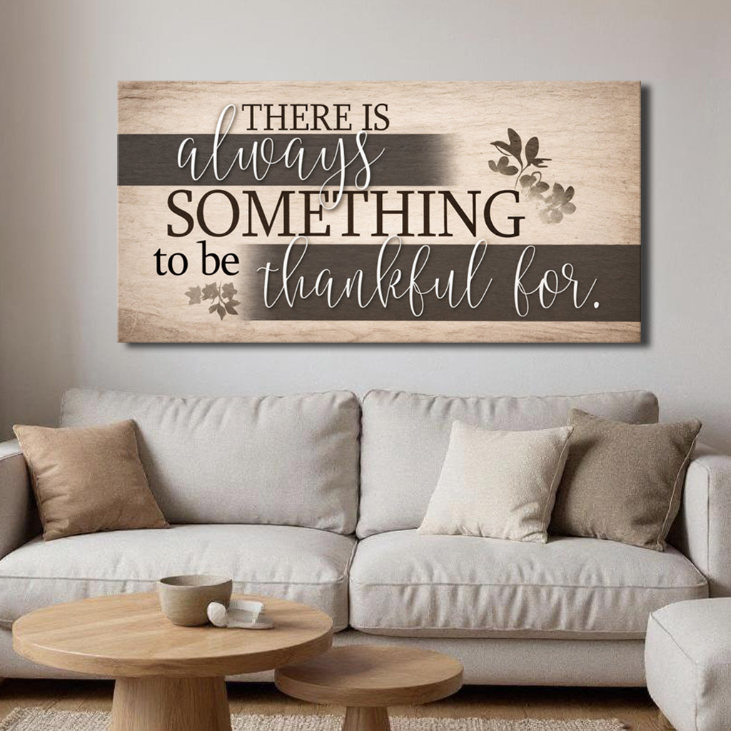 Something To Be Thankful Faith Wall Sign by Tailored Canvases - main product image for Resin Society
