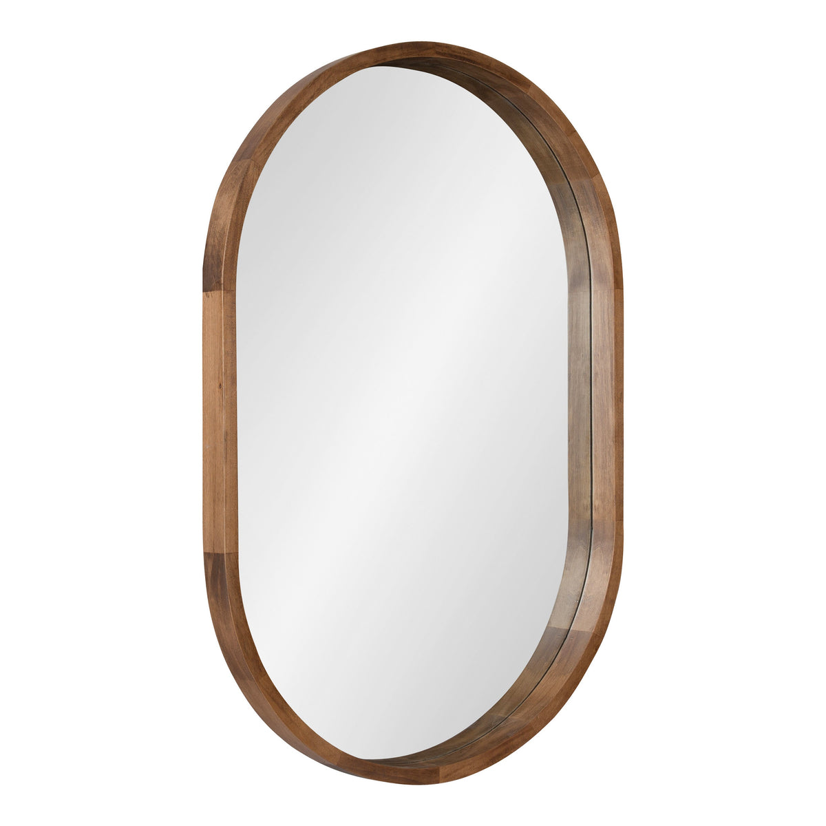 Hutton Wood Framed Capsule Mirror by kateandlaurel - product image 9 for Resin Society