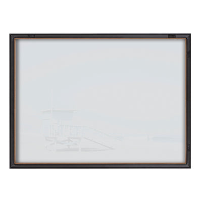 Blake Pale Blue Life Guard Tower Framed Printed Glass by Caroline Mint by kateandlaurel - product image 4 for Resin Society