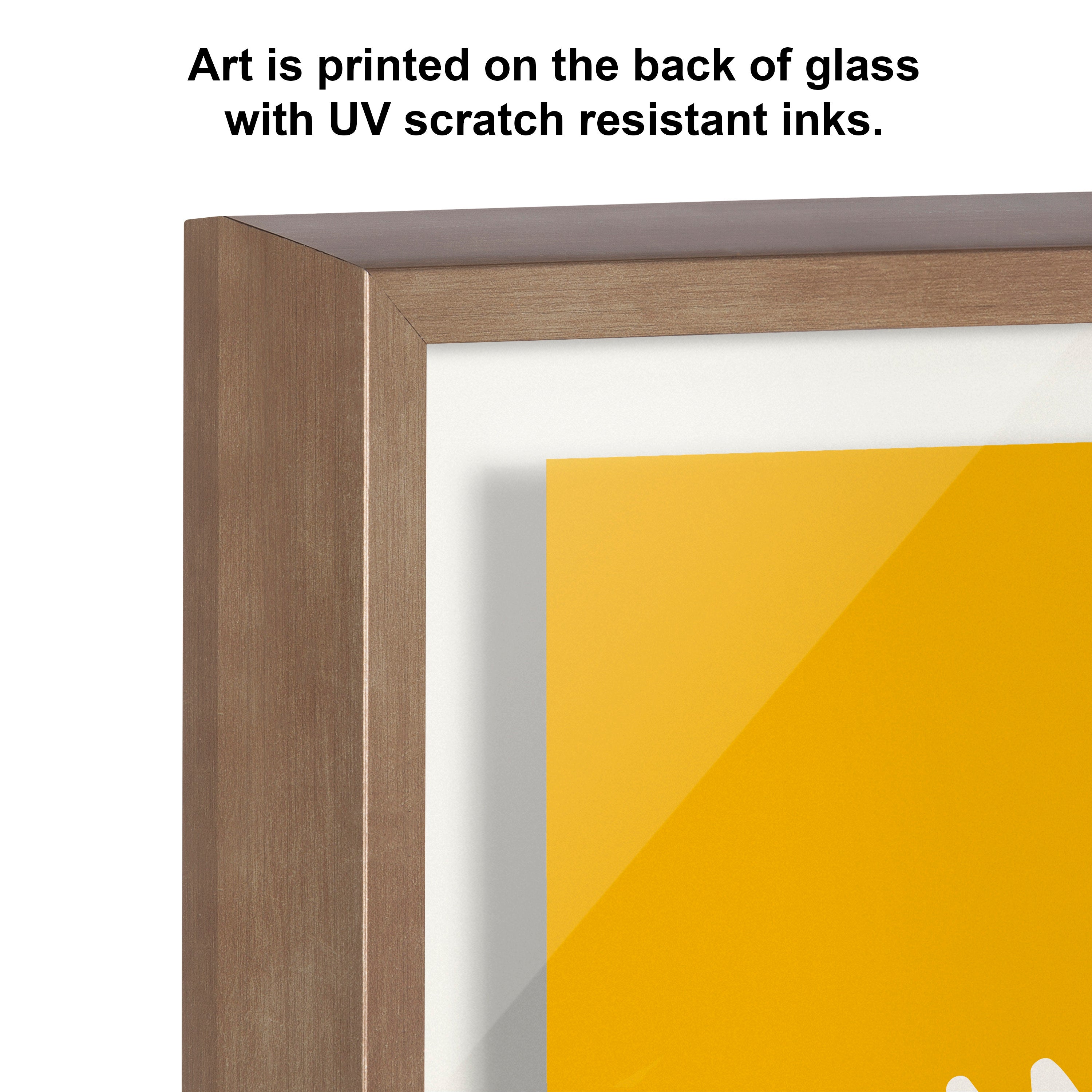 Blake When Life Gives You Lemons Yellow Framed Printed Glass by The by kateandlaurel - product image 3 for Resin Society