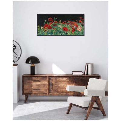 Poppies 1886 John Singer Sargent PANEL by Nostalgia Prints Framed Canvas Wall Art Print