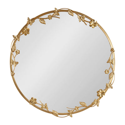 Rosella Floral Wall Mirror Metal