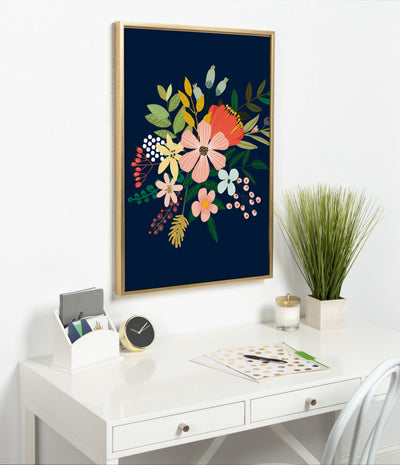 Sylvie Floralis C Framed Canvas