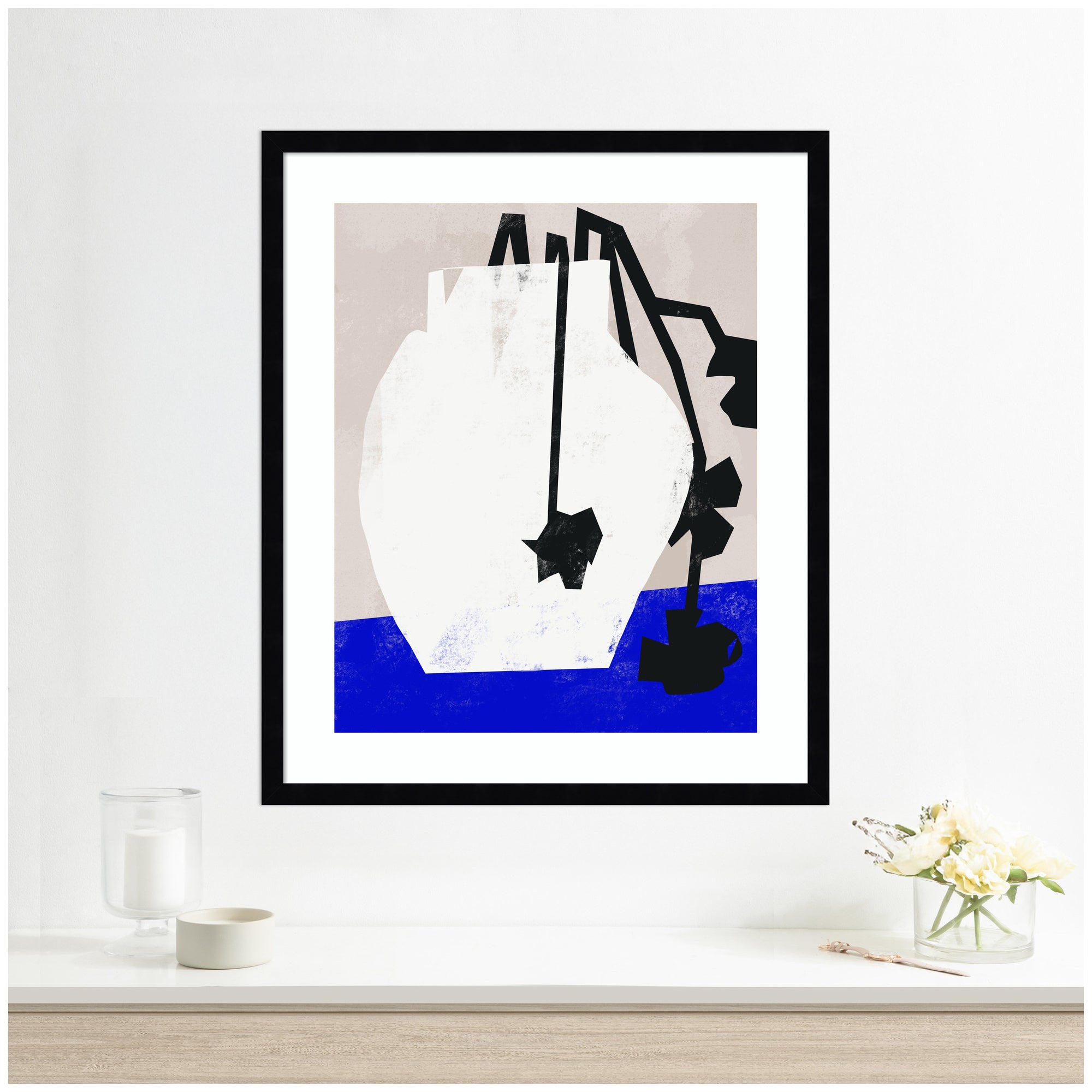 Abstract Blossoms by Little Dean Framed Wall Art Print