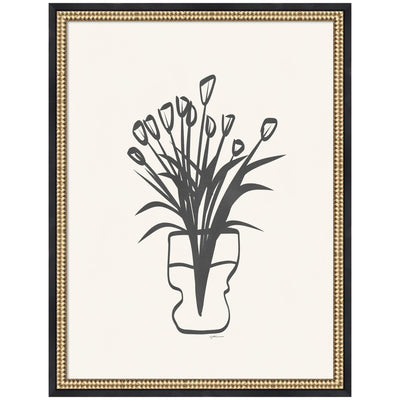 Photograph of Tulips by Gabrielly Guedes framed wall art print in Castellan Black frame with acrylic front