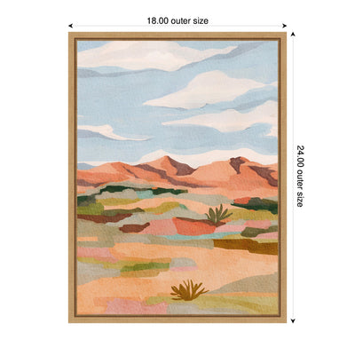 Sylvie Southwestern Dreams l Framed Canvas by Nikita Jariwala