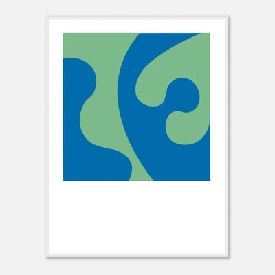 BLUE-GREEN COLOR STUDY Framed Art Print by Holly McWhorter by Holly McWhorter Art: Paintings and Art Prints - product image 3 for Resin Society