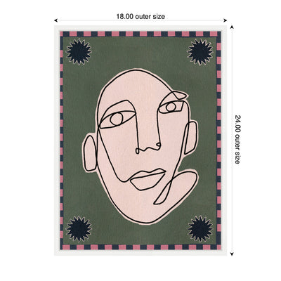 Sylvie Under The Sun 5 Framed Canvas by Shatha Al Dafai