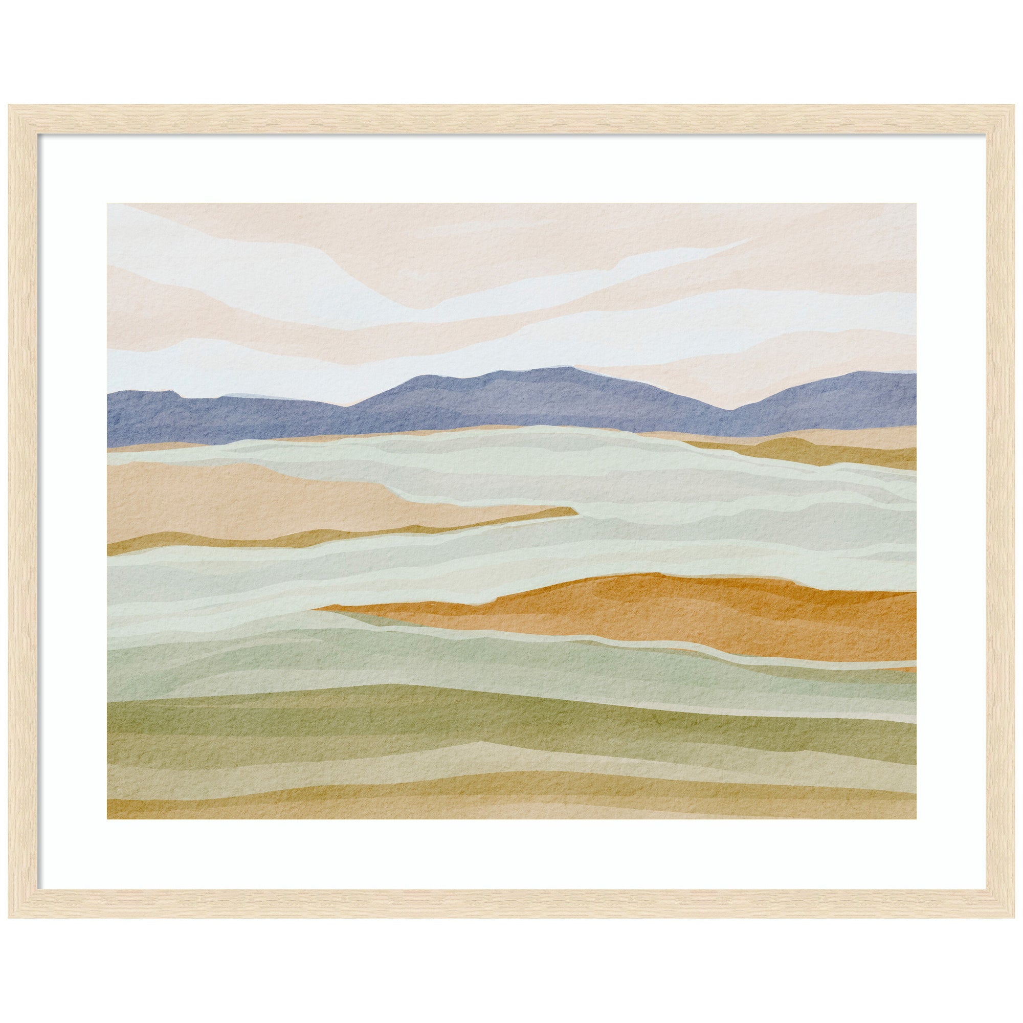 Framed Art Dreamy Hillscape by Nikita Jariwala