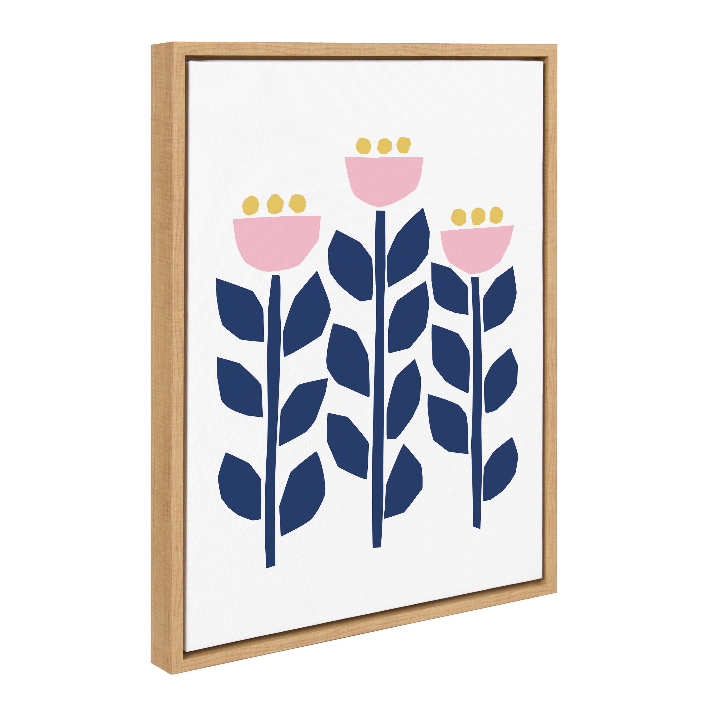 Sylvie Nordic Flowers Framed Canvas by kateandlaurel - product image 6 for Resin Society