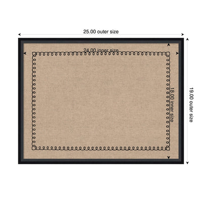 Pinboard Black Scallop Print