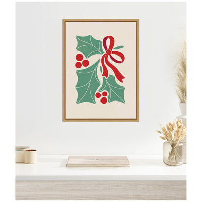 Sylvie Framed Canvas Christmas Icons Prima Set Nouveau Holly by Dominique Vari