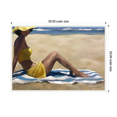 Sylvie Sunny Side Framed Canvas by Mary Sparrow