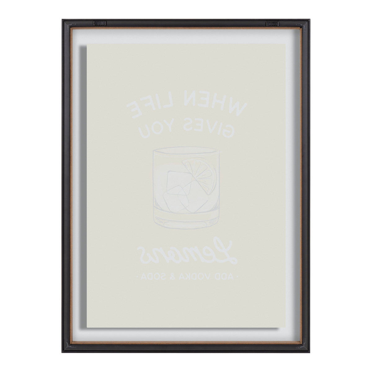 Blake When Life Gives You Lemons Yellow Framed Printed Glass by The by kateandlaurel - product image 4 for Resin Society