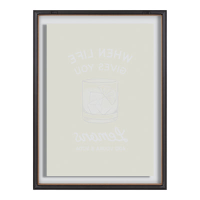 Blake When Life Gives You Lemons Yellow Framed Printed Glass by The by kateandlaurel - product image 4 for Resin Society