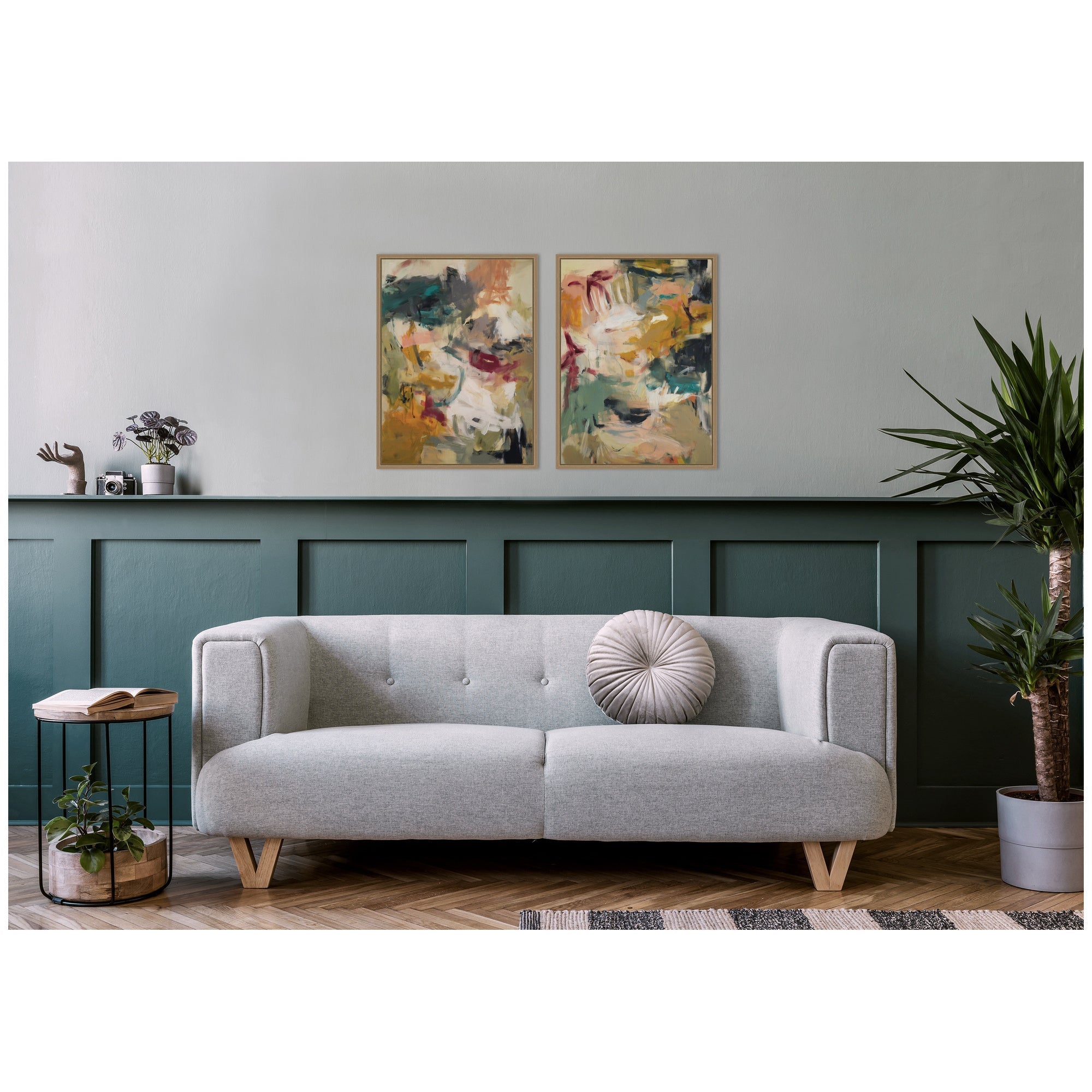 Painted Storm No.
1 & No.
2 2 Piece Framed Canvas Wall Art Set by Amy Lighthall
