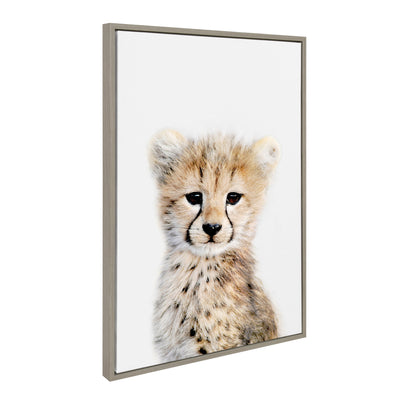 Sylvie Cheetah Framed Canvas by Amy Peterson Art Studio