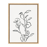 Sylvie Botanical Sketch Print No 2 Framed Canvas