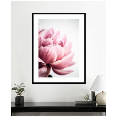 Pink Peony No1 by Mareike Bohmer Framed Wall Art Print