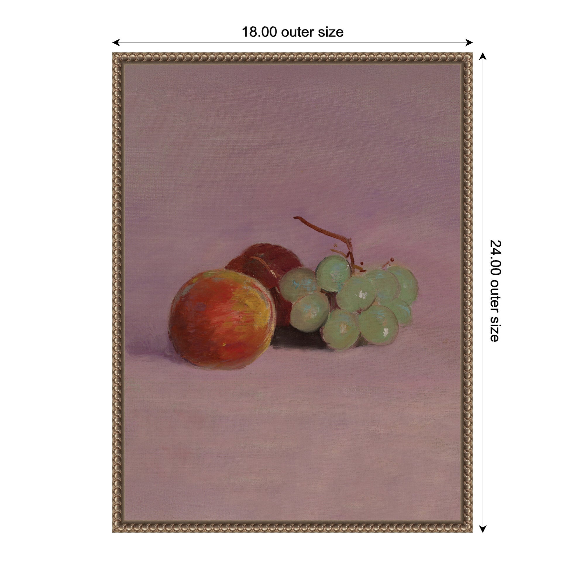 Still Life with Fruit 1905 Odilion Redon Vertical by Nostalgia Prints Framed Canvas Wall Art Print