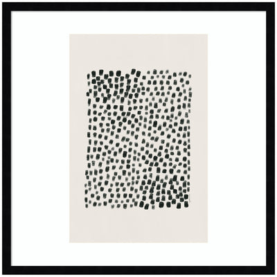 Abstract Black by Gabrielly Guedes Framed Wall Art Print