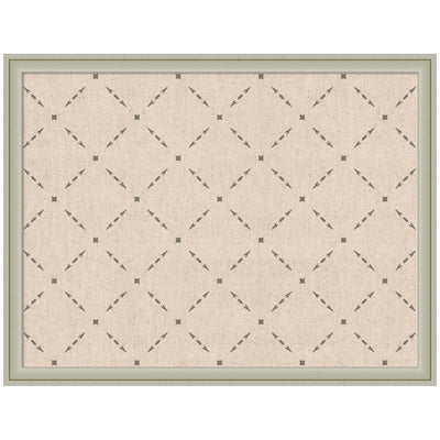Pinboard Green Lattice Print