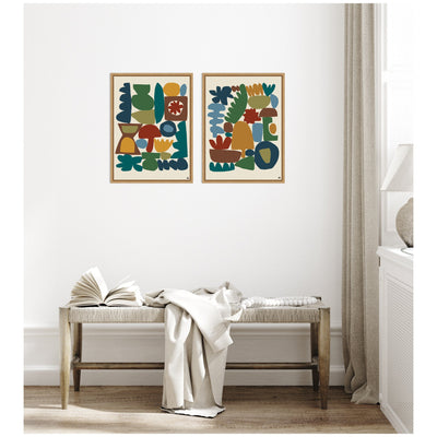 Garden Song 2 Piece Framed Canvas Wall Art Set by Kelly Knaga